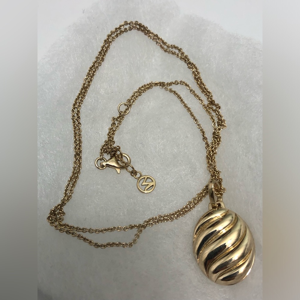 Mejuri Yellow Sterling Silver 925 Pendant Necklace